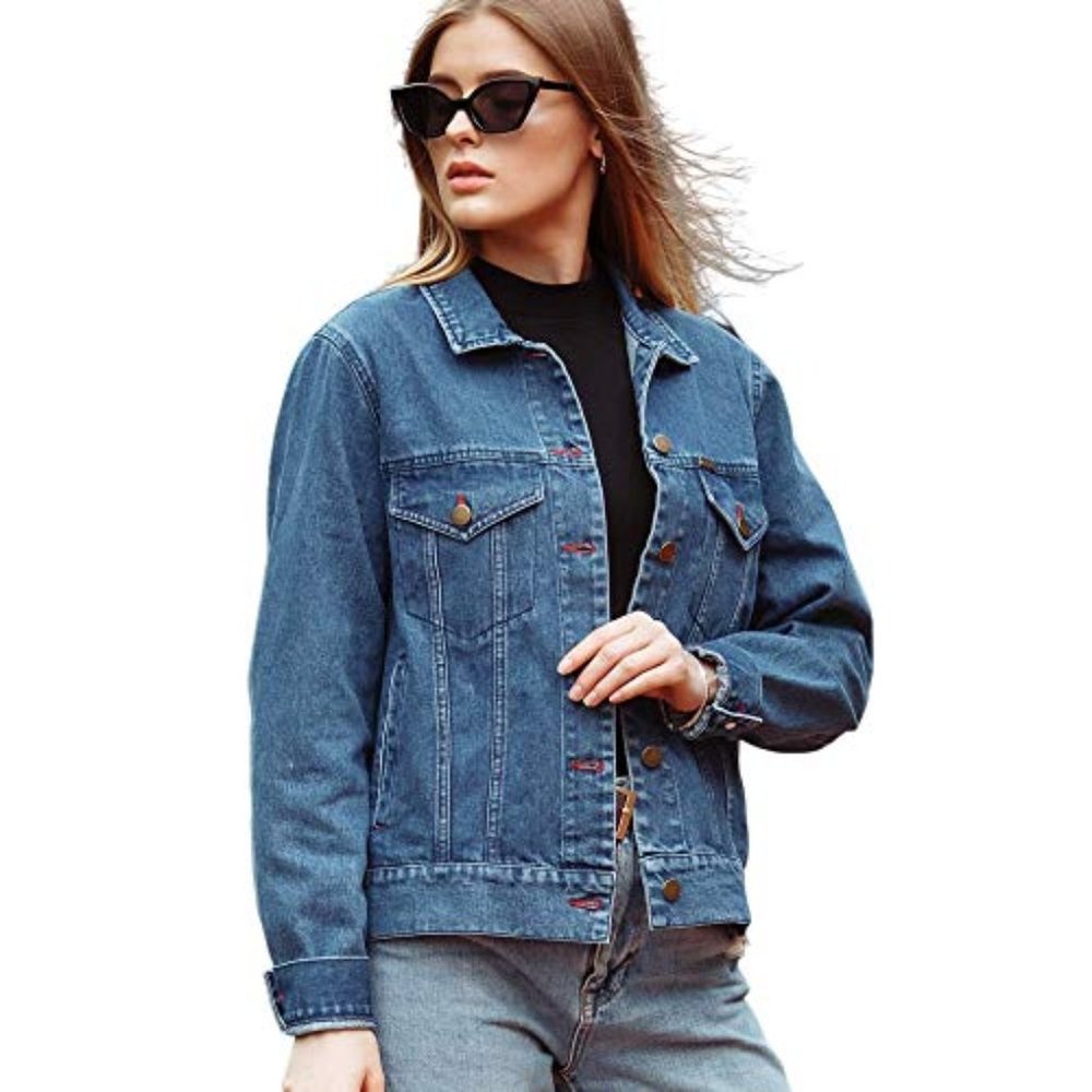 DASTI Classic Washed Blue Jean Denim Jacket